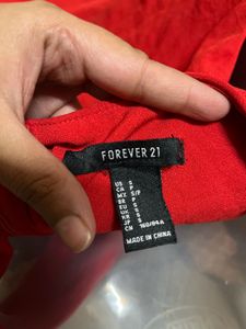 FOREVER21 Branded Red One Piece