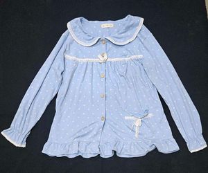 Cute Blue Pajama Top
