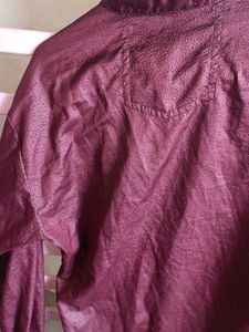 Stylish Maroon Textured Shirt