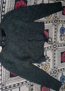 Chic Lace-Up Knit Sweater