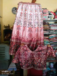 Beautiful Ethnic Skirt with Peacock Motif