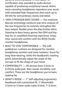 Boya Professional Headphones