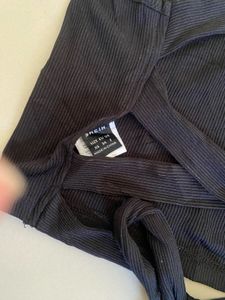 black backless top