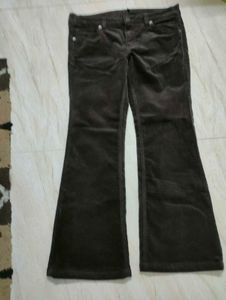 H &amp; M COFFEE BROWN Corduroy Flare Pants