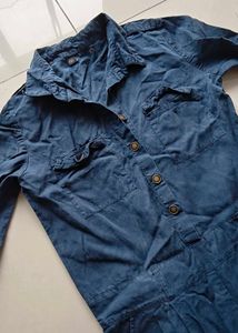 Blue Denim Jumpsuit