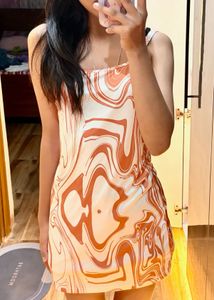 Trendy Swirl Print Slip Dress
