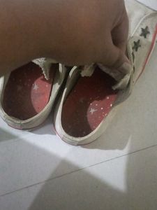 Converse White Canvas Shoes