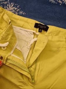 Bright Yellow Cropped Pants
