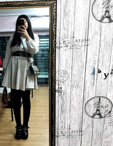 Cute Beige Mini Dress
