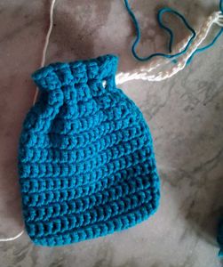 Handmade Crochet Pouch Bag