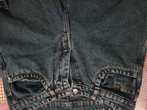 women Stylish Blue Cargo Jeans