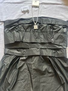 Silver grey tube dress