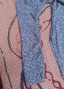 Combo Gray kurti &amp; purple suit
