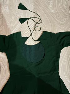 Elegant bottle Green long Anarkali 🦚