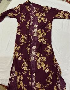 Floral Smocked Maxi Dress with shrug