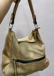 Stylish Perforated Hobo Bag