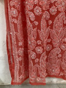 Pink Chikankari Kurta