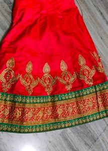 Heavy Orange Lengah For Wedding