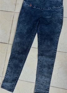 Womens Acid Wash High Waisted Jeans