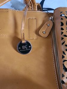 Diana korr Orange Laser Cut Bag