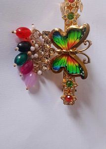 Butterfly Beaded Hair Clip