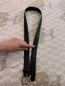 Classic Black Leather Belt