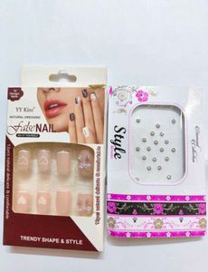 False Nails & Rhinestones Set