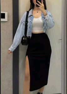 Black Asymmetrical Skirt