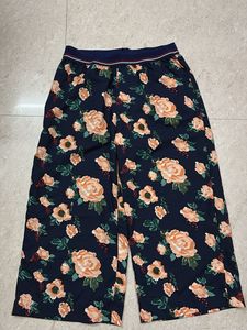 Floral Wide-Leg Pants