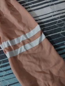 Peach Cropped Long Sleeve Top