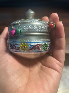 Vintage Enamel Trinket Jewellery Box