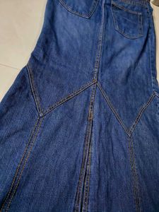 Long Denim Skirt