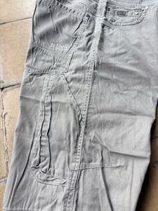 Men's Grey Cargo Pants
