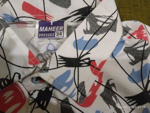 Maheer Dresses White Printed C ord set