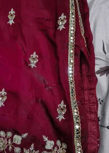 Embroidered Palazzo Pants