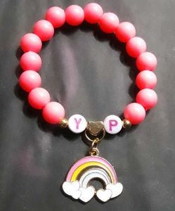 Rainbow Charm Beaded Bracelet