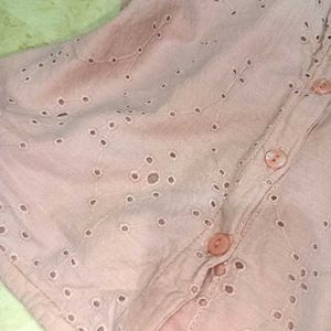 pinteresty crop Button-Up Shirt