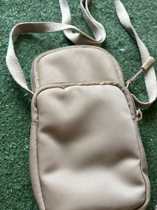 Beige side Bag