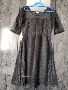 Elegant Black Lace Dress