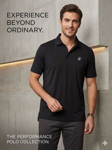 Men's Black Polo Shirt