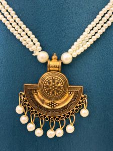 ⚡️Traditional Rajwadi Pearl Thushi Choker⚡️