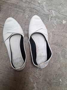 Chic White Flats