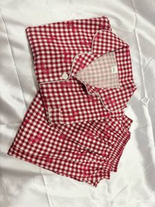 Cozy Red Gingham Pajama Set