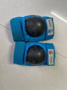 Oxelo Blue Wrist Elbow Knee Guards