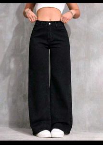 Black Wide Leg Jeans