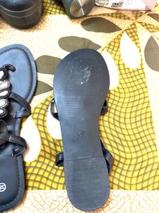 Aditya Birla Black Sandal Unused