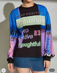 Shein Graphic Print Long Sleeve Top