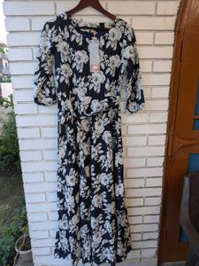 Chic Floral Print Maxi Dress