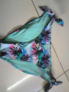Vibrant Palm Print Bikini Bottom