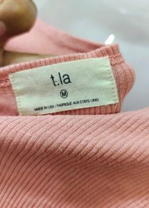 Peach Peplum Tank Top